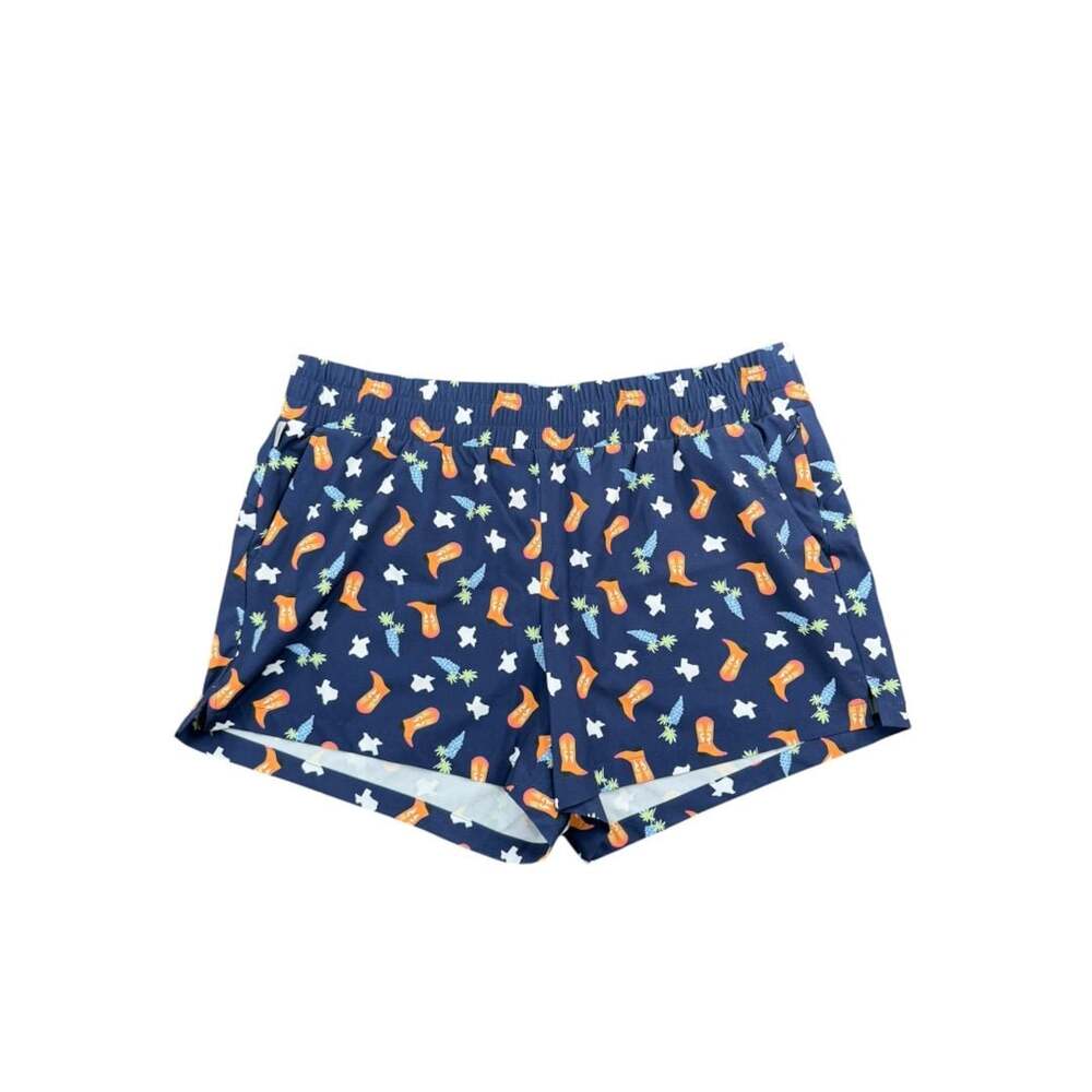 Magellan Outdoors Classic Fit Shorts Size L Blue Cowboy Boot Print